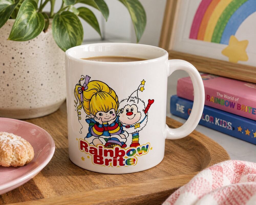 Rainbow Brite Twink 12 Oz Ceramic Coffee Mug Double Sided ORCA Coated Cup